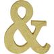 Glitter Gold & Symbol Sign